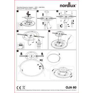 Plafon LED Oja Smart Nordlux 60cm - Nowoczesne Oświetlenie