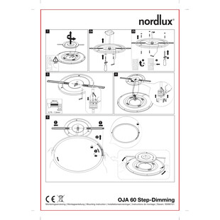 Plafon LED Oja 60cm biały Nordlux - Nowoczesne oświetlenie