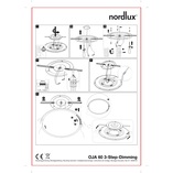 Plafon LED Nordlux Oja 60cm Czarny - Nowoczesne Oświetlenie