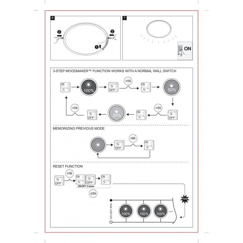 Plafon LED Nordlux Oja 60cm Czarny - Nowoczesne Oświetlenie