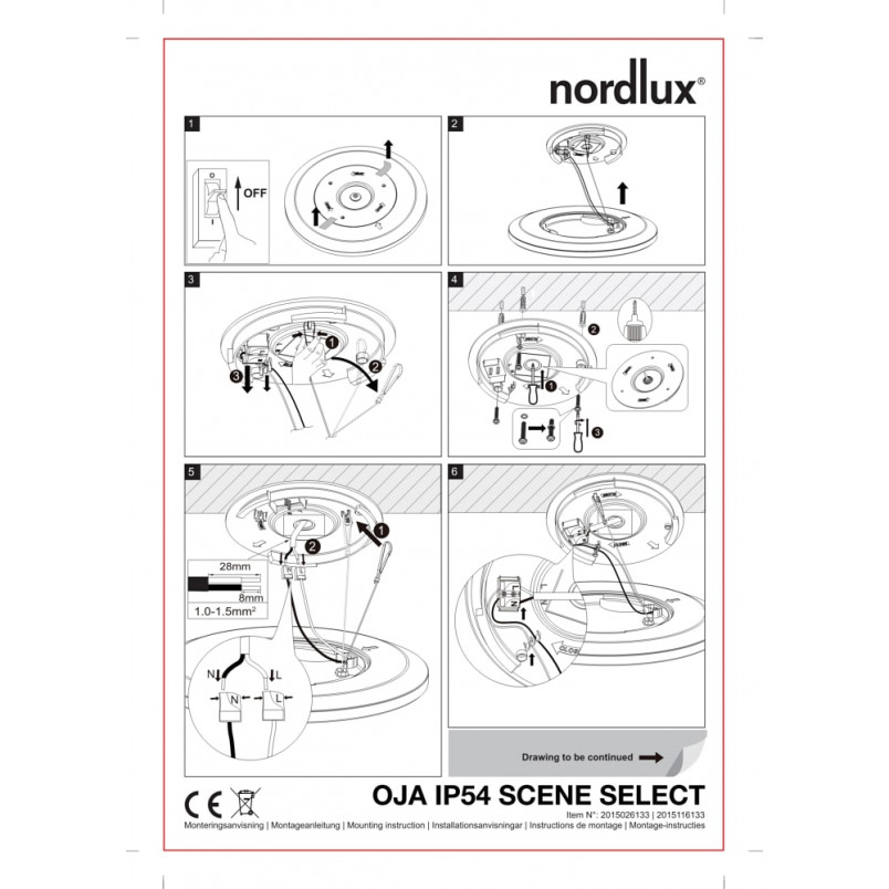 Plafon łazienkowy LED Oja | Nordlux - Chromowany, Ściemnialny
