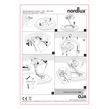 Plafon LED Nordlux Oja Smart - Biały, Ściemniacz, Aplikacja