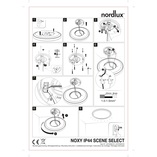 Plafon LED Noxy czarny - Oświetlenie łazienkowe Nordlux