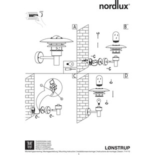 Kinkiet Nordlux Lonstrup 32 - Eleganckie Oświetlenie Ogrodu