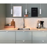 Lampa wisząca tuba Mib 6cm biała | Design For The People