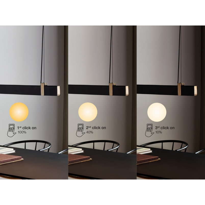 Lampa LED Lilt Nordlux | Nowoczesna lampa wisząca czarna 115cm