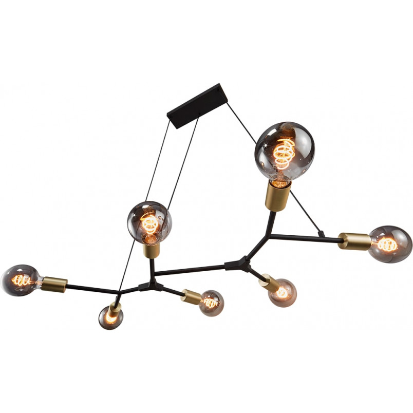 Lampa wisząca loft Josefine | 7 żarówek, czarna - Nordlux