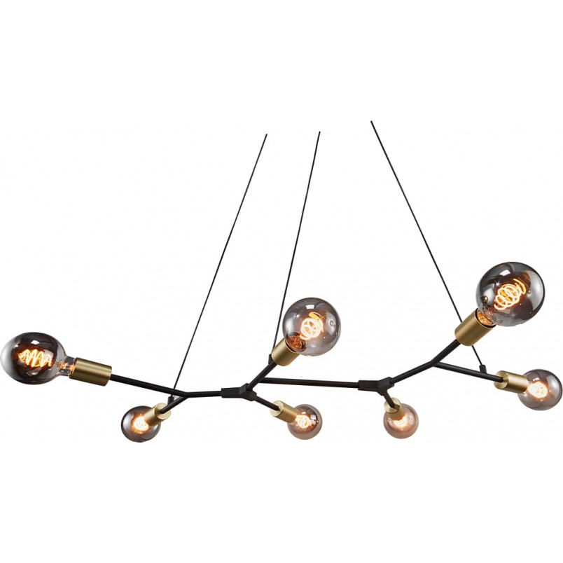 Lampa wisząca loft Josefine | 7 żarówek, czarna - Nordlux