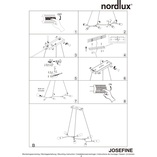 Lampa wisząca loft Josefine | 7 żarówek, czarna - Nordlux