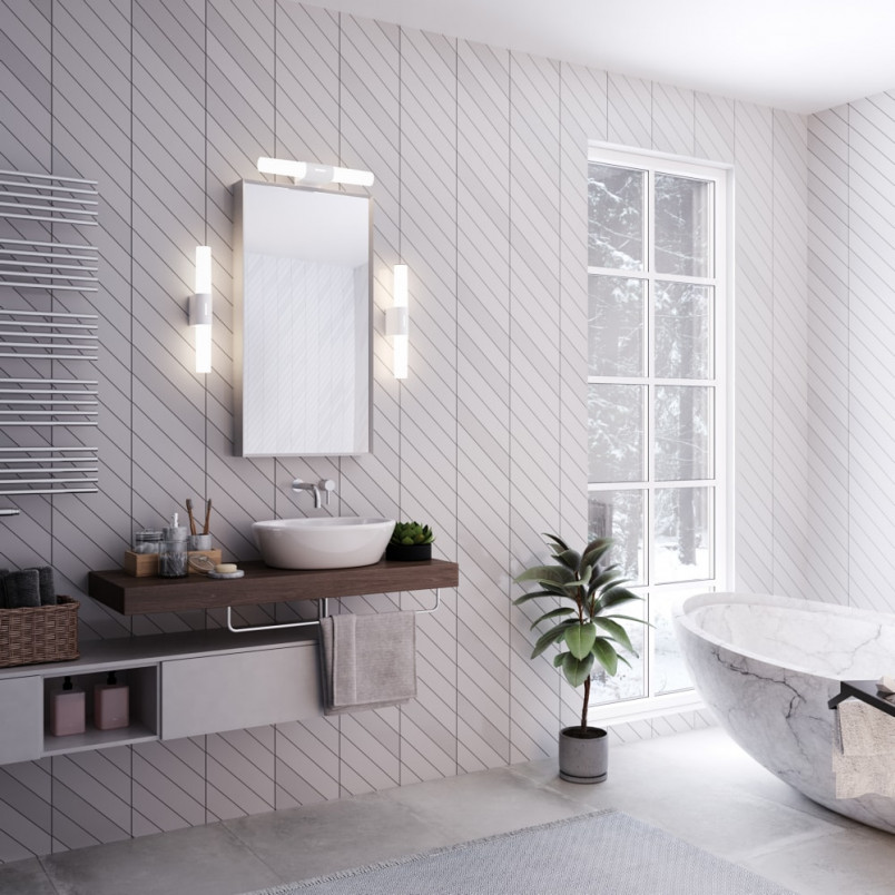 Kinkiet łazienkowy Helva Basic LED biały | Nordlux
