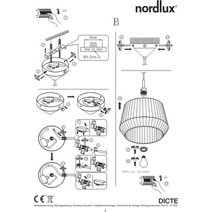 Lampa wisząca Dicte biała | Nordlux - Oświetlenie online