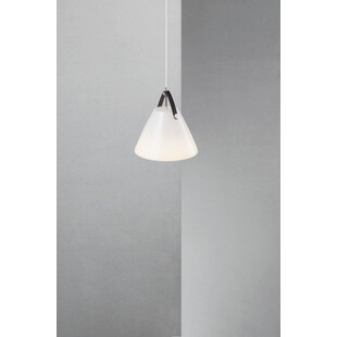 Lampa wisząca Strap - Skandynawski design, szkło, biała | Design For The People
