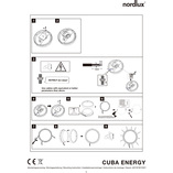 Kinkiet elewacyjny Cuba Energy Round LED biały | Nordlux