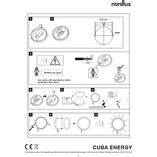 Kinkiet zewnętrzny Nordlux Cuba Energy Round LED czarny | Sklep