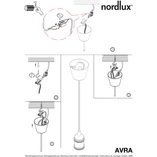 Lampa wisząca miedziana Nordlux Avra - Industrialny design