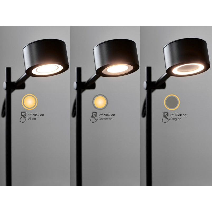 Lampa podłogowa LED czarna Clyde | Nordlux - Nowoczesny design
