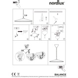 Lampa wisząca Balance czarna LED - Nordlux | Nowoczesne oświetlenie