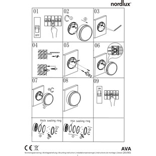 Kinkiet zewnętrzny LED Nordlux Ava - Szary | Smart Home