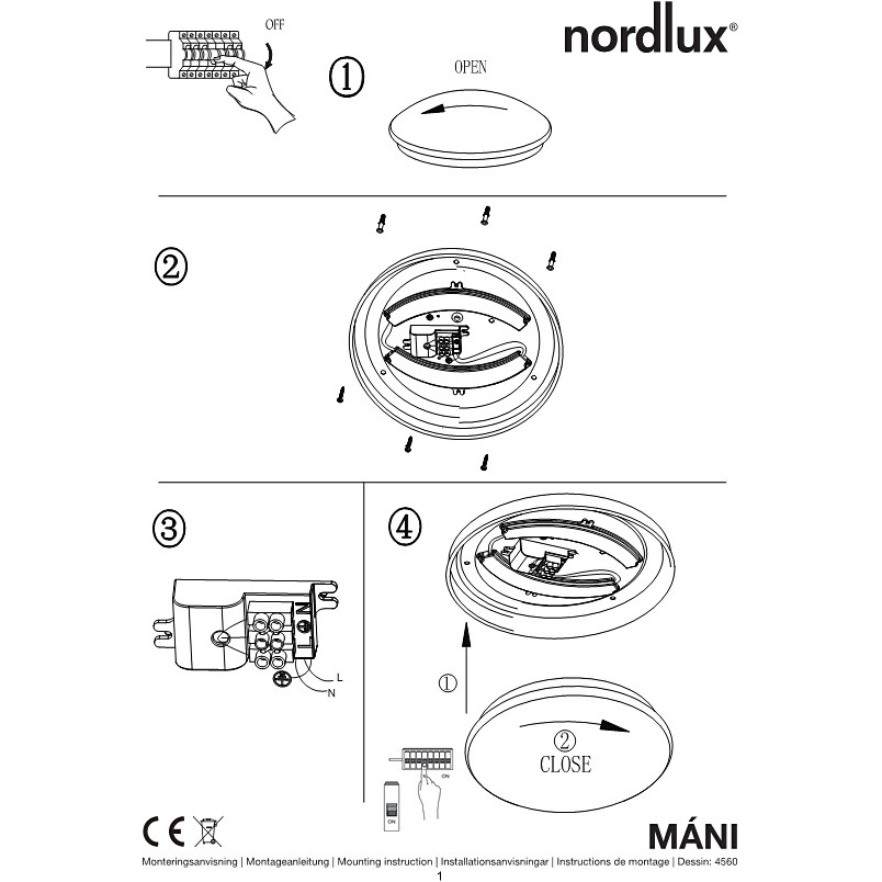 Plafon LED Nordlux Mani - Oświetlenie do Twojego domu