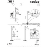 Słupek ogrodowy Nordlux Arki 100cm - Eleganckie oświetlenie