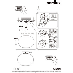 Plafon szklany Alton Nordlux - Elegancki design | Sklep z lampami