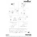 Lampa spot Triton 3szt Nordlux - Nowoczesne oświetlenie