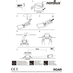 Lampa spot LED Roar - Nordlux, ciepłe światło 3000K