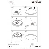 Plafon łazienkowy LED biały Nordlux Ask 41cm - Sklep z oświetleniem