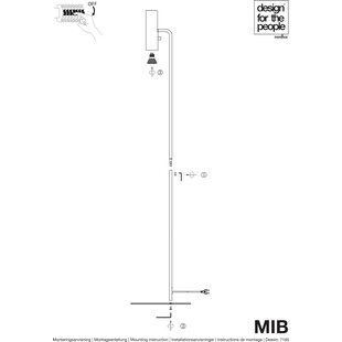 Lampa podłogowa biała Mib 6 | Design For The People