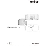 Lampa stołowa Milford | Nordlux | Szklany klosz, styl Japandi