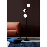 Lampa podłogowa Lilly Nordlux - Szklane Kule, Biały/Czarny