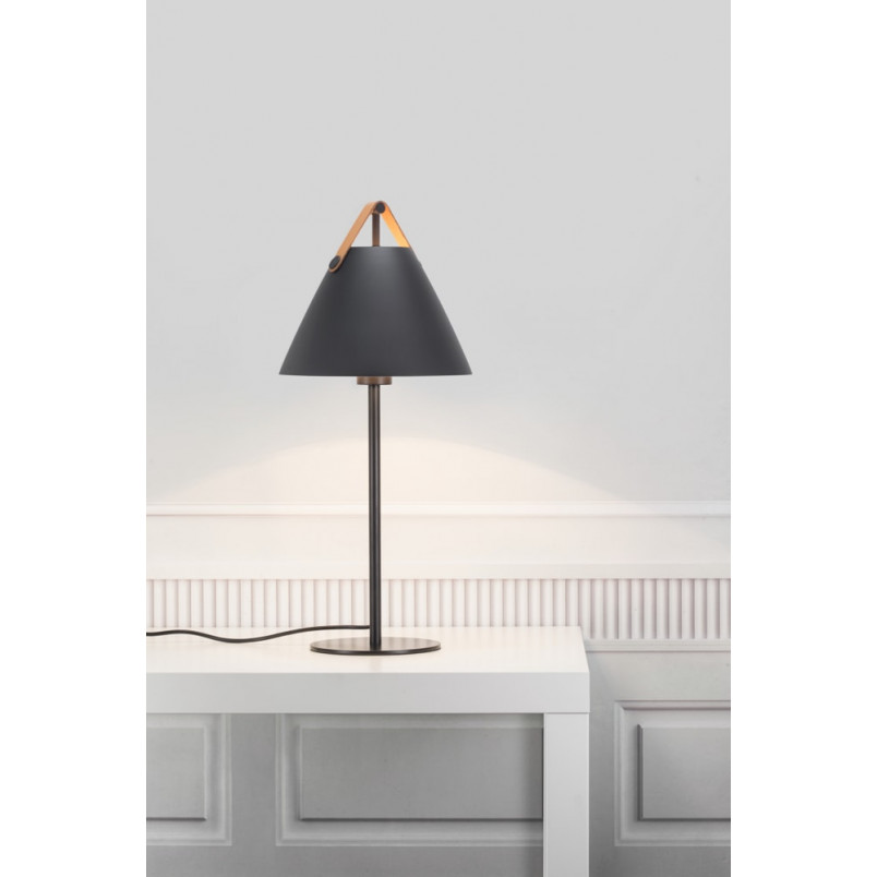 Lampa stołowa Strap czarna | Design For The People | Kup online