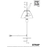 Lampa stołowa Strap czarna | Design For The People | Kup online