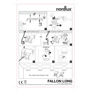 Lampa Fallon Nordlux - Okrągły spot LED czarny | Sklep z oświetleniem