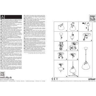 Lampa wisząca Strap beżowa - Skandynawski design | Design For The People