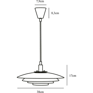 Lampa wisząca nowoczesna Bretagne 38 Biała marki Nordlux