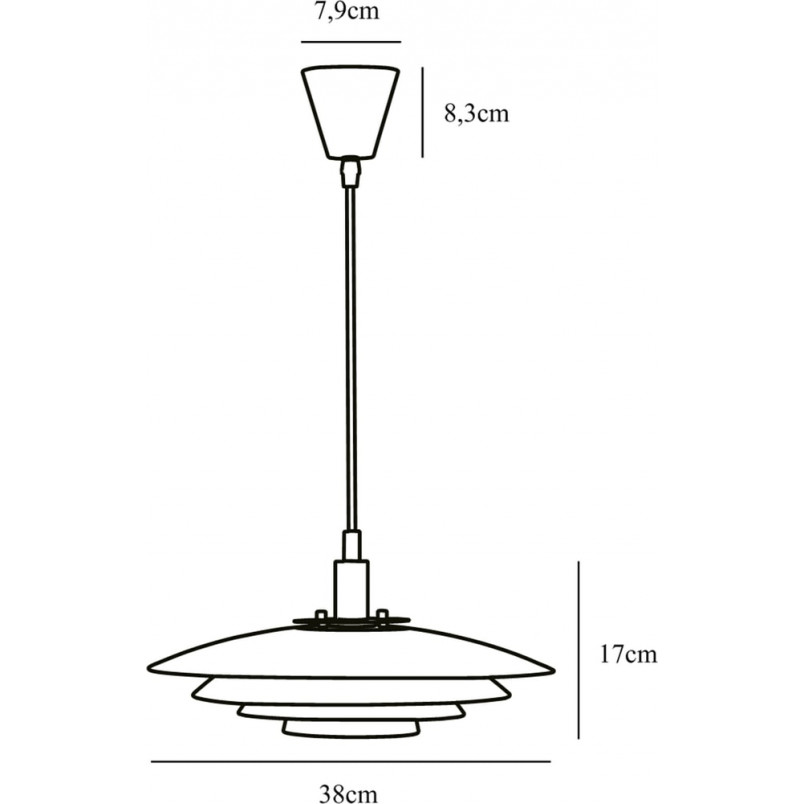 Lampa wisząca nowoczesna biała Nordlux Bretagne 38cm - Sklep Lamp