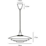 Lampa wisząca nowoczesna biała Nordlux Bretagne 38cm - Sklep Lamp