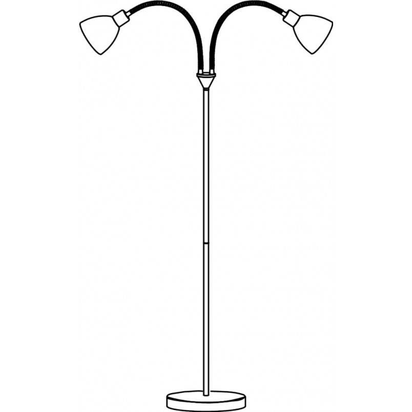Lampa podłogowa Ray czarna - Nordlux | Nowoczesny design