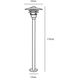 Lampa Ogrodowa Lonstrup Nordlux - Srebrna, E27 | Sklep z Oświetleniem