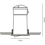Oprawa Mixit IP23 Nordlux - Stal Szczotkowana | Downlight GU10