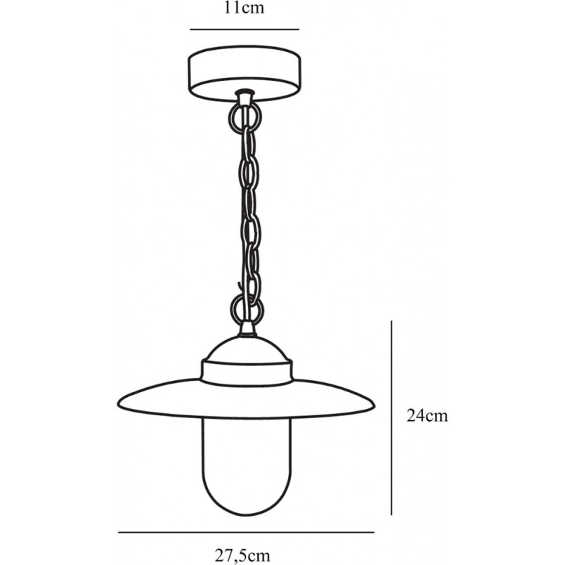 Lampa Ogrodowa Wisząca Luxembourg Rdzawa | Nordlux