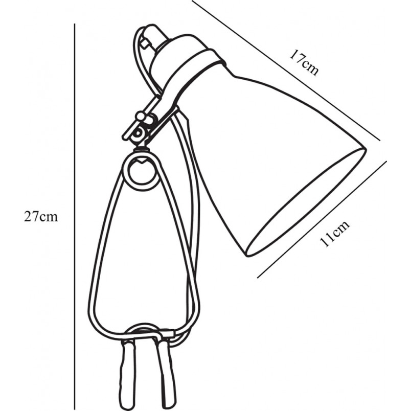 Lampa klips Cyclone czarna | Nordlux - Oświetlenie biurka