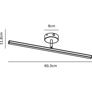 Kinkiet łazienkowy LED biały Nordlux | 60cm, IP44