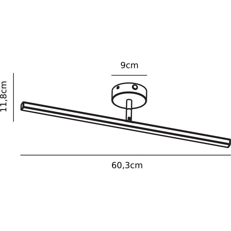 Kinkiet łazienkowy LED biały Nordlux | 60cm, IP44