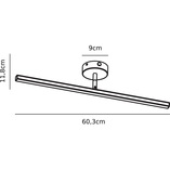 Kinkiet łazienkowy LED biały Nordlux | 60cm, IP44