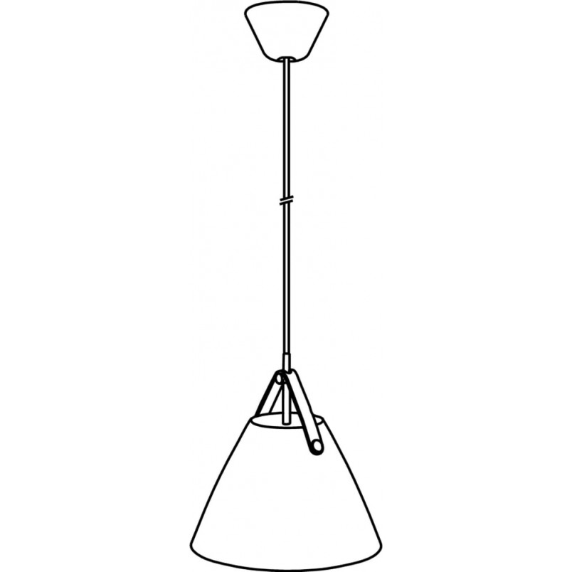 Lampa wisząca Strap - Skandynawski design, szkło, biała | Design For The People