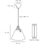 Lampa wisząca Strap czarna - Design For The People | Skandynawska