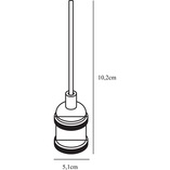 Lampa wisząca miedziana Nordlux Avra - Industrialny design