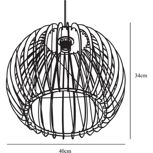 Lampa wisząca Chino 40cm Nordlux | Skandynawski design